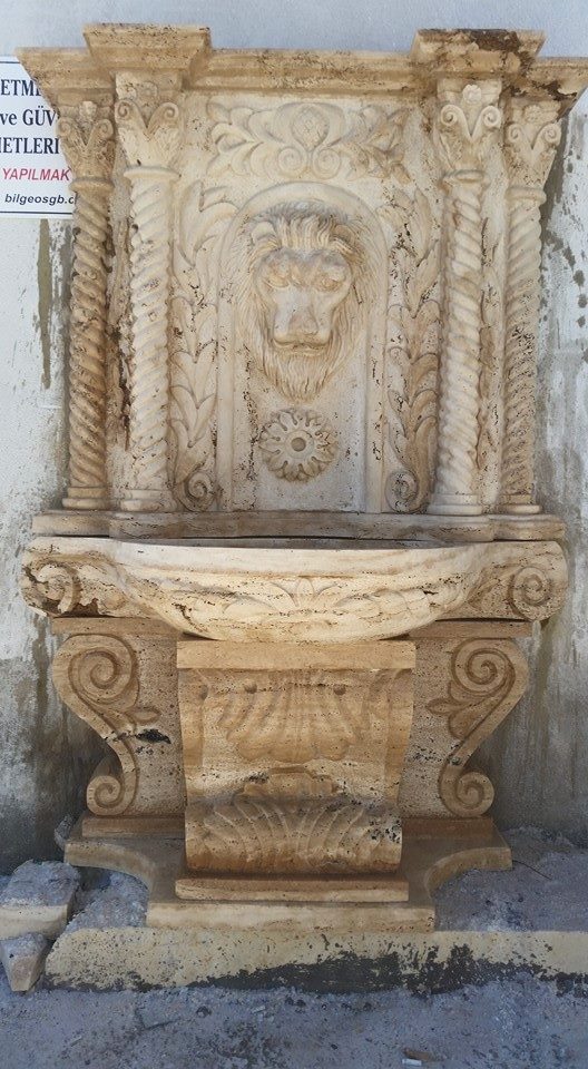 Aslan Başlı  çeşme mermer-125