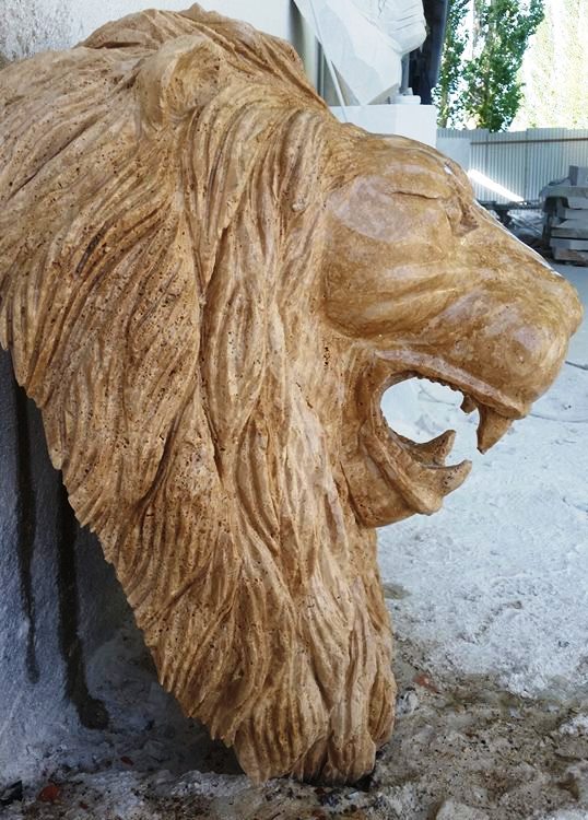 mermer aslan ağzı -208 lion
