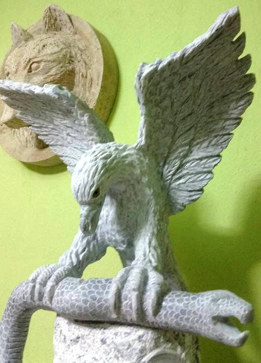 Mermer Kartal Yılan Heykeli-806