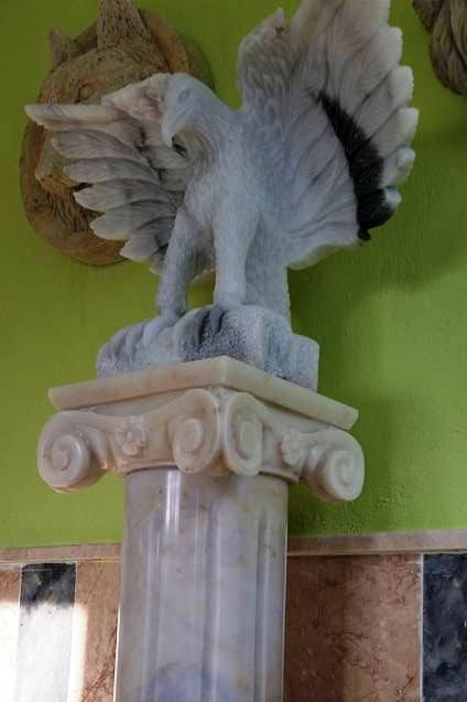 Mermer kartal  heykeli-808