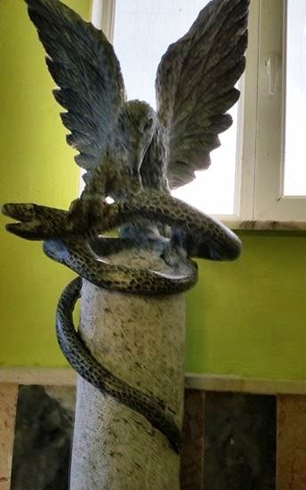 Mermer Kartal YILAN HEYKELİ-809