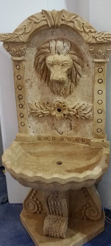 Aslan başlı çeşme mermer-805