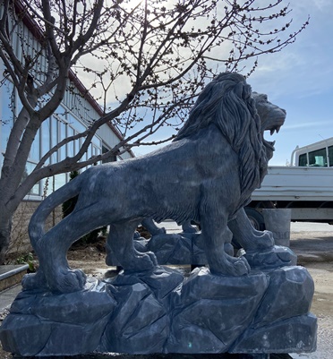 Mermer Aslan Heykeli-1100