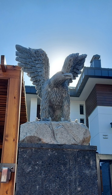 Mermer kartal heykeli -504