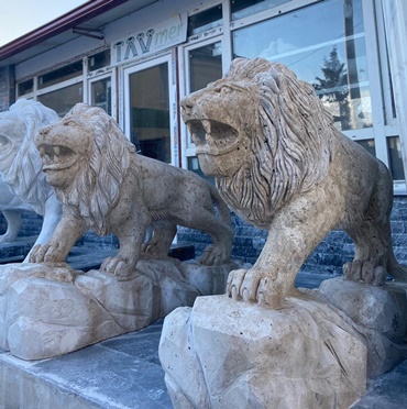 aslan heykeli mermerden- 5002