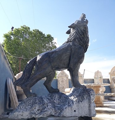 MARBLE wolf  MERMER BOZKURT HEYKEL